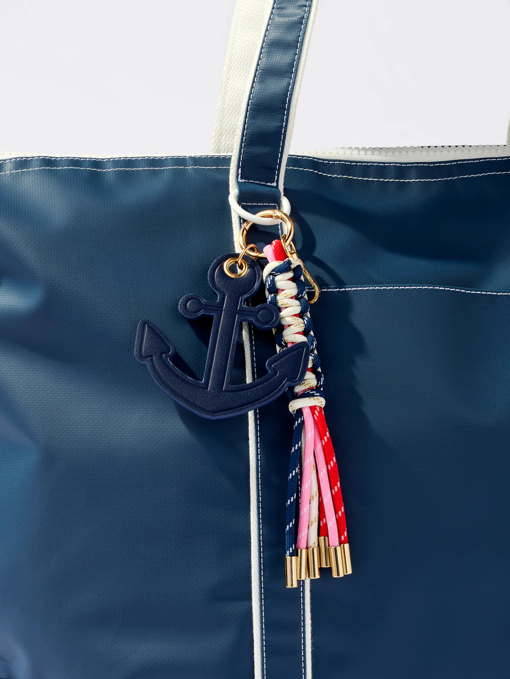 Shiraleah Anchor Bag Charm/Key Ring, Navy