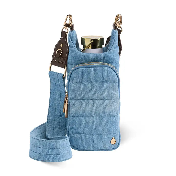 WanderFull Hydrobag® Handle™- Light Denim with Gold Hardware