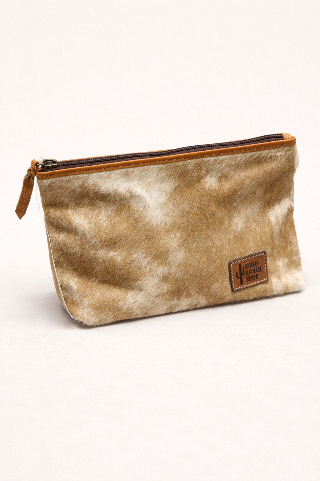 Western Cowhide Makeup Bag