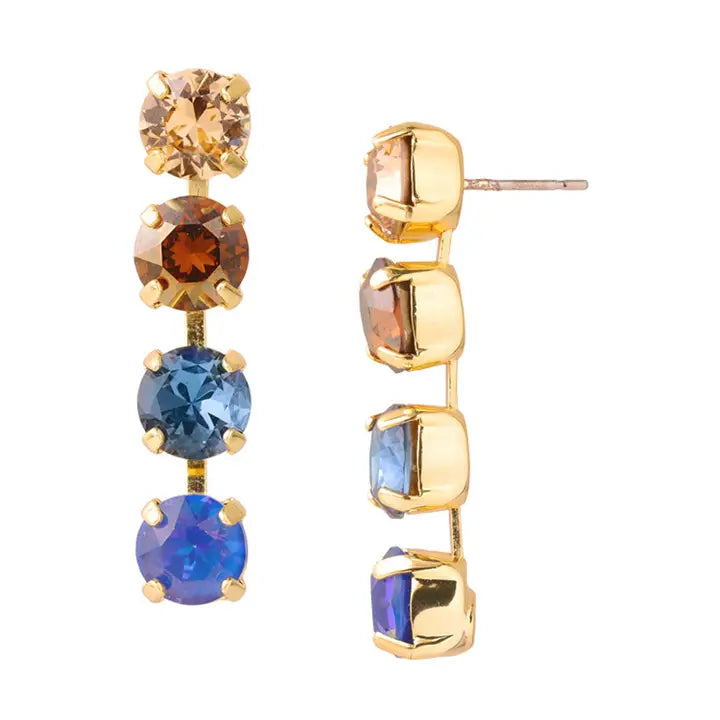 Sorrelli Matilda Dangle Earrings - Denim Moon