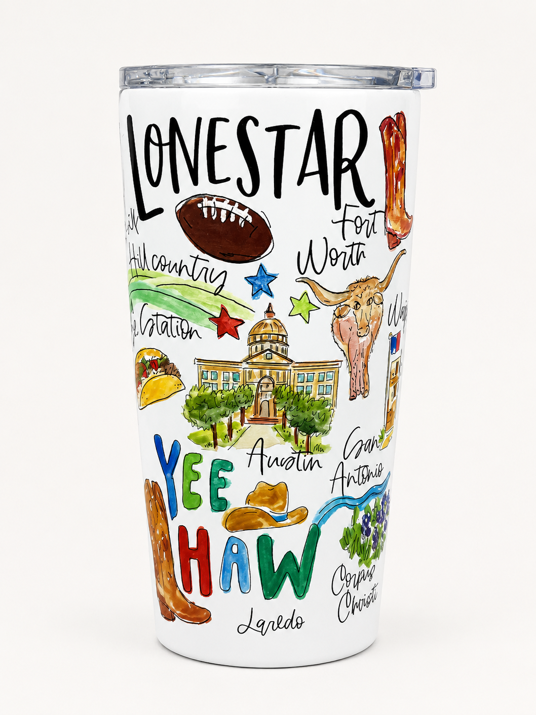 Texas Theme 20 oz Tumbler