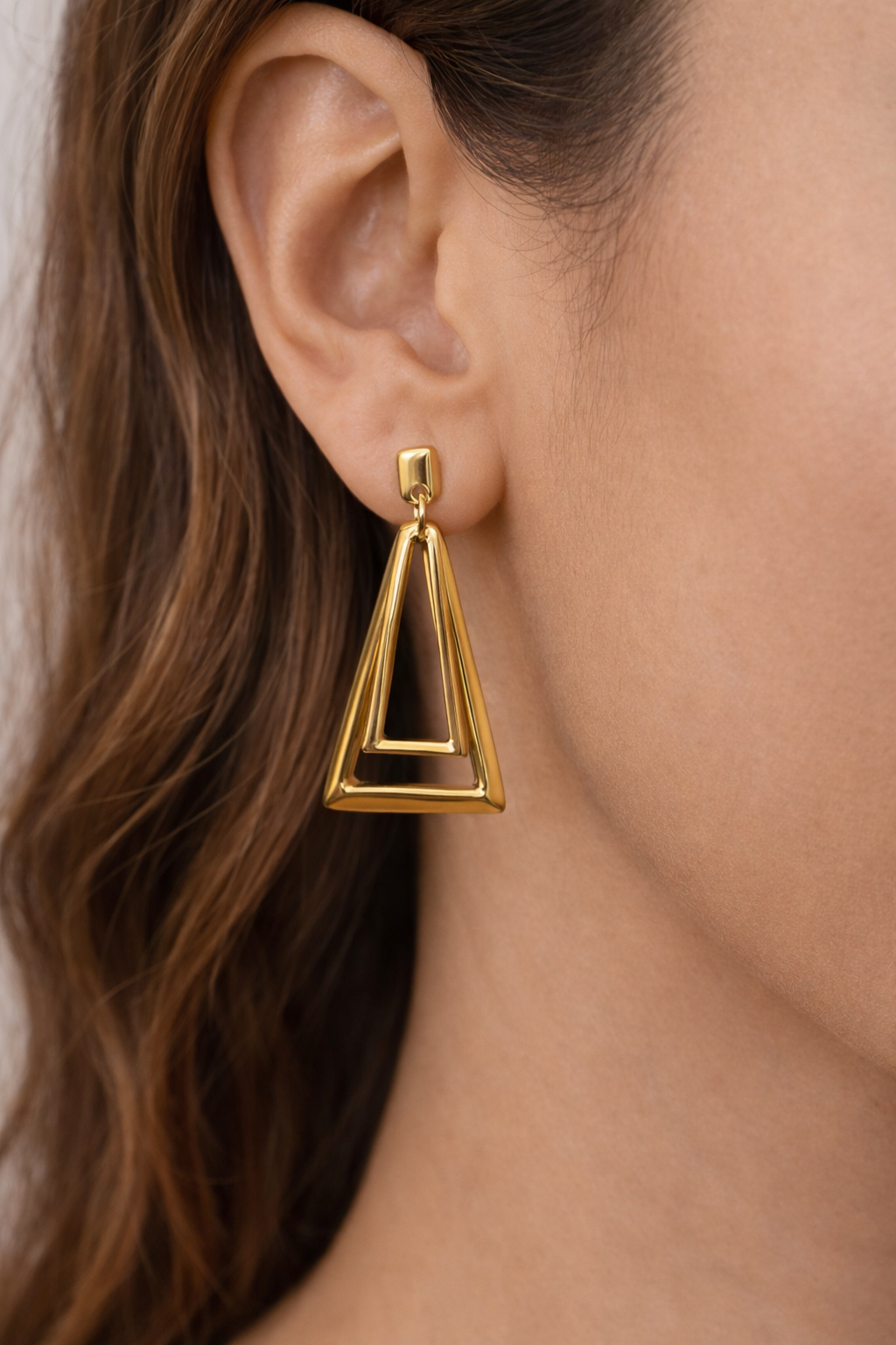Uno de 50 Nucleo Earrings-Gold