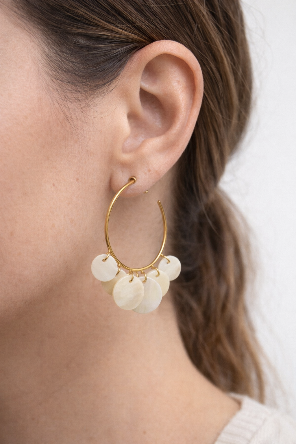 Michelle McDowell Cove White Earrings