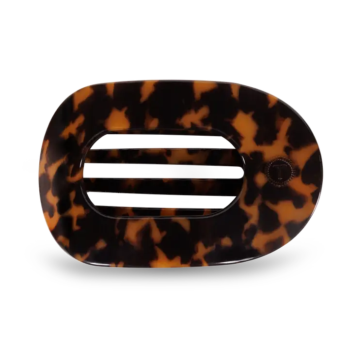Round Flat Hair Clip | Large | Tortoise