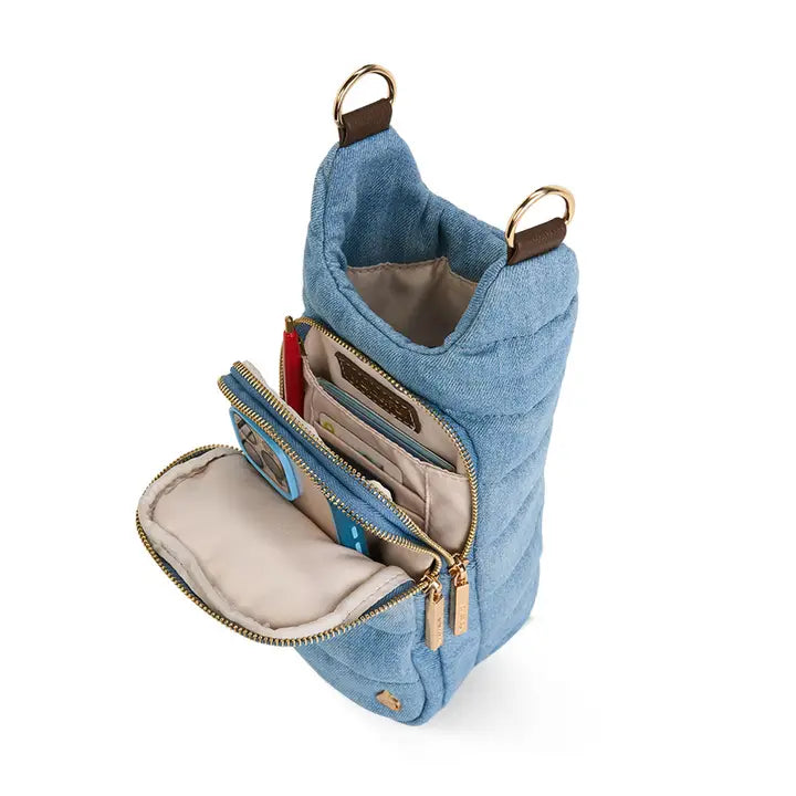 WanderFull Hydrobag® Handle™- Light Denim with Gold Hardware
