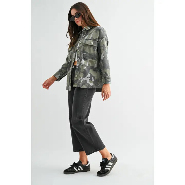 Camouflage Shacket