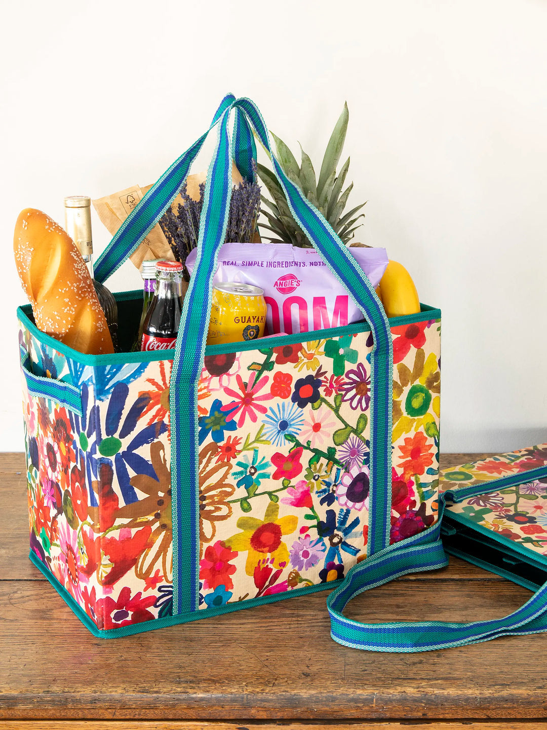 Natural Life Set of 2 Heavy Duty Reusable Grocery & More Box Bags