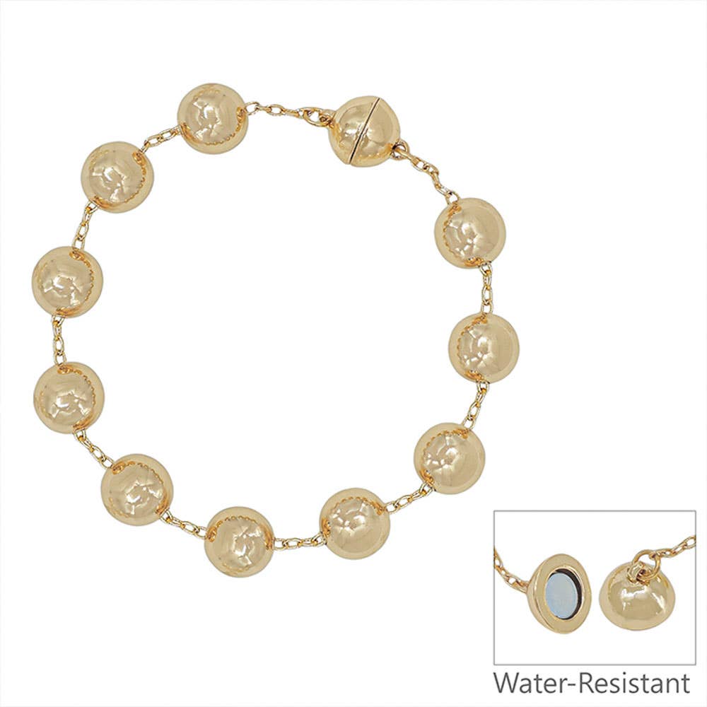 Magnetic Clasp Ball Chain Bracelet