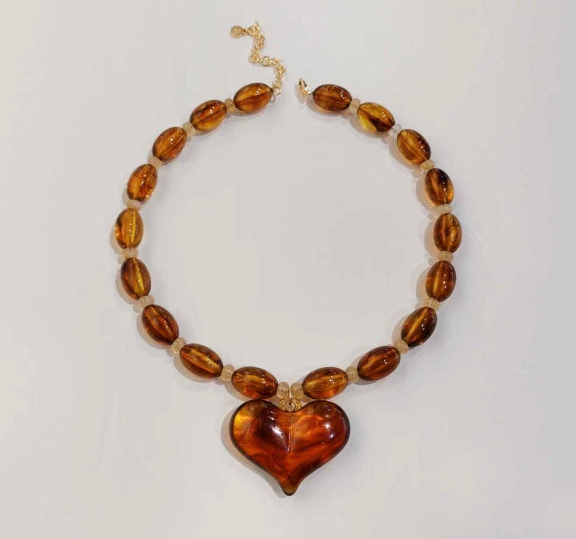 Amber Love Necklace