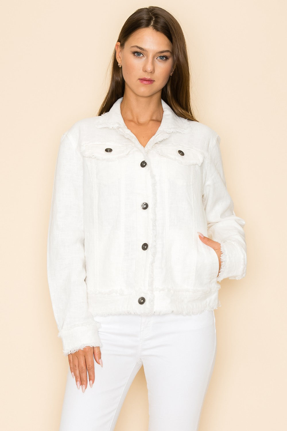White Linen Jacket