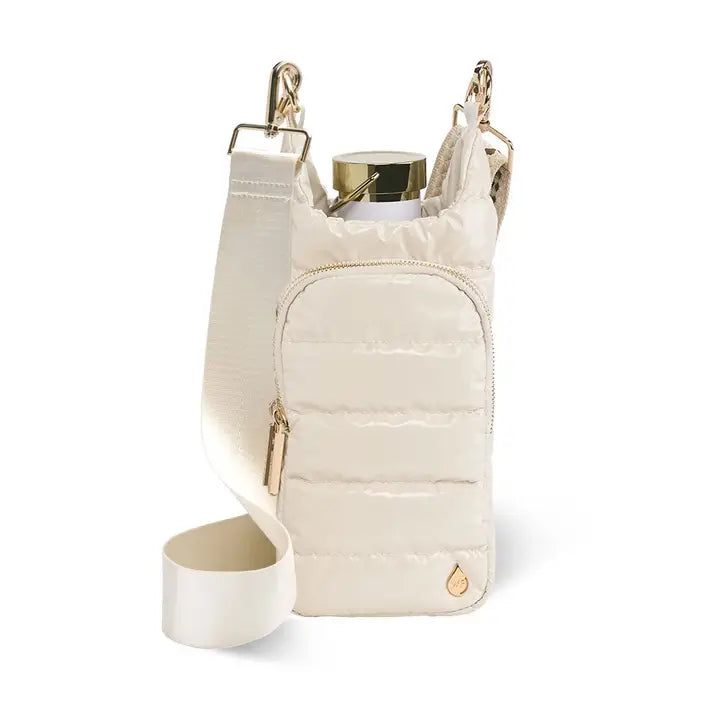 WanderFull Hydrobag - Ivory Glossy with Solid Vegan Trimmed Strap