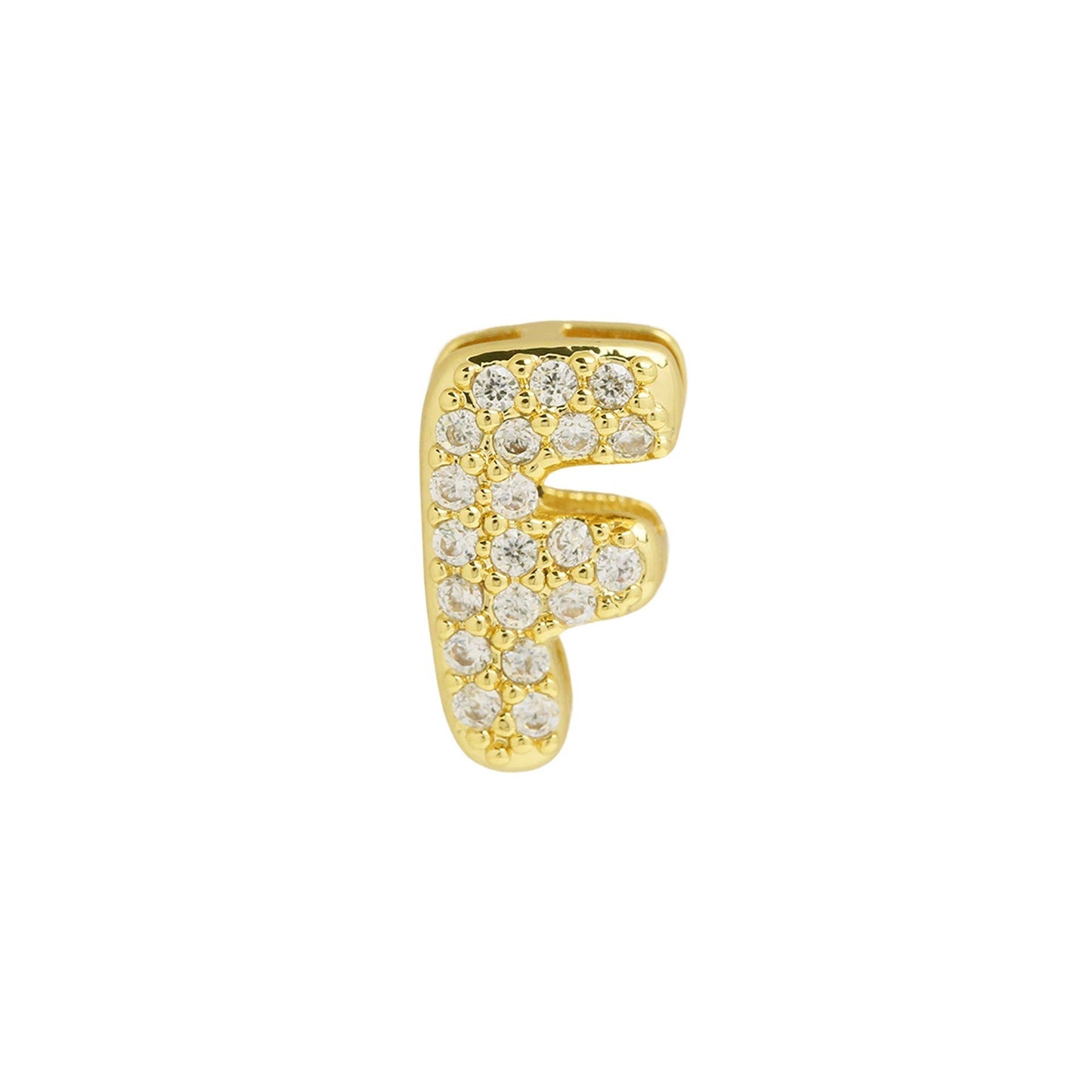 Bling Small Necklace Initial Charm