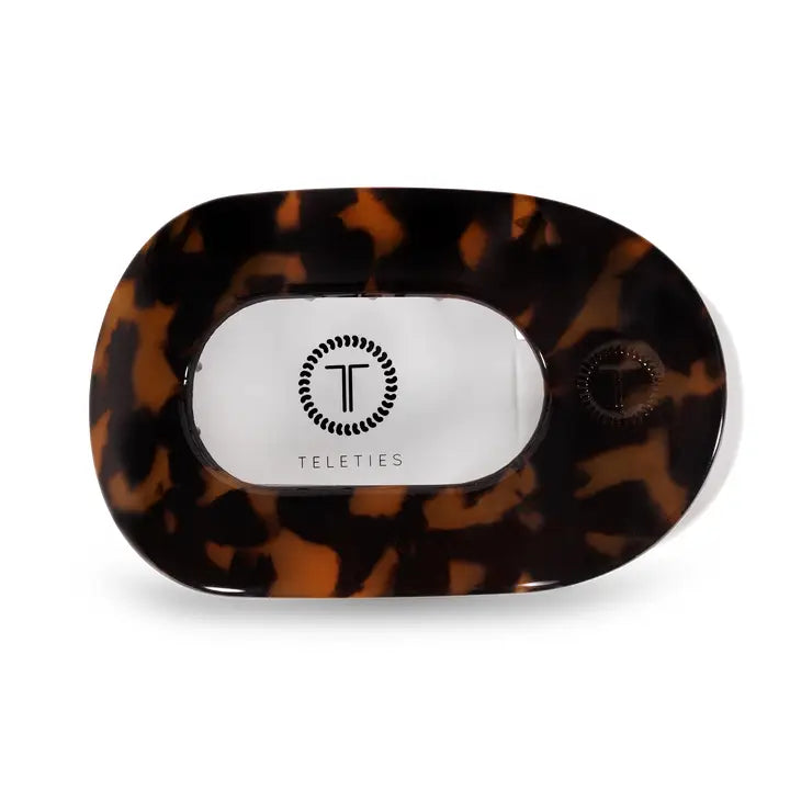 Round Flat Hair Clip | Large | Tortoise
