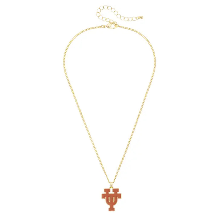 Canvas Texas Longhorns Enamel Icon Necklace