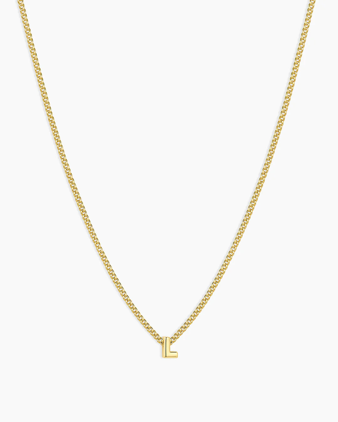 Gorjana Wilder Mini Alphabet Necklace - L