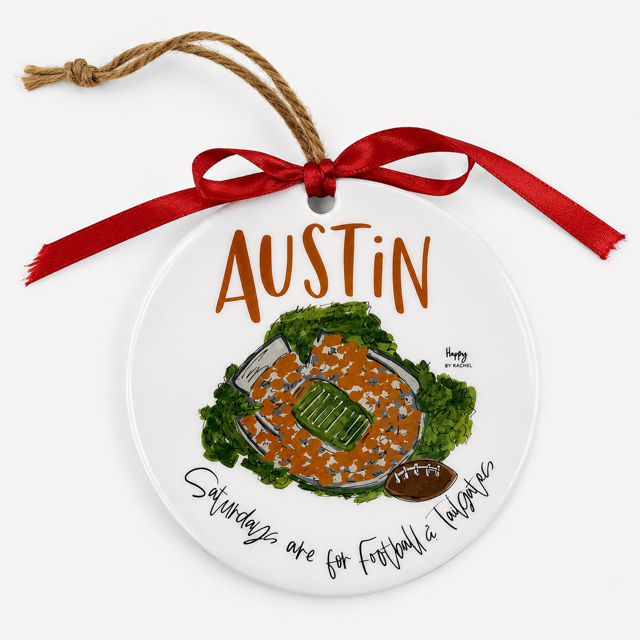 Saturdays Are For Football & Tailgates Ornament