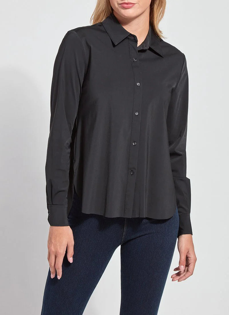 Lysse Connie Button Down - Black