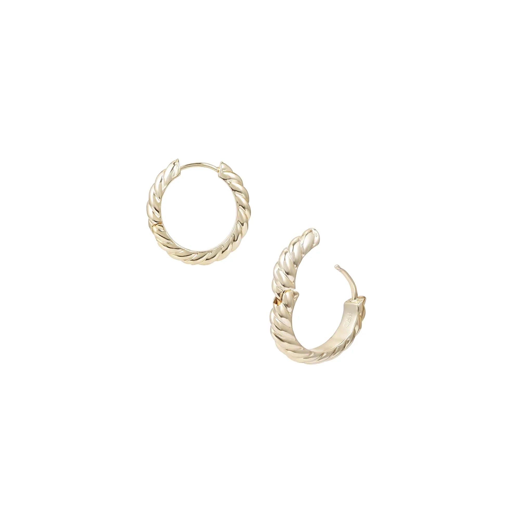 Natalie Wood She’s Spicy Huggie Earrings - Gold