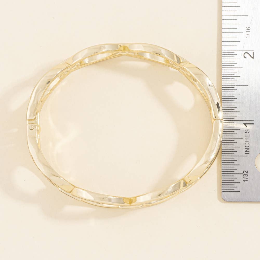 Open Circle Link Stretch Bracelet