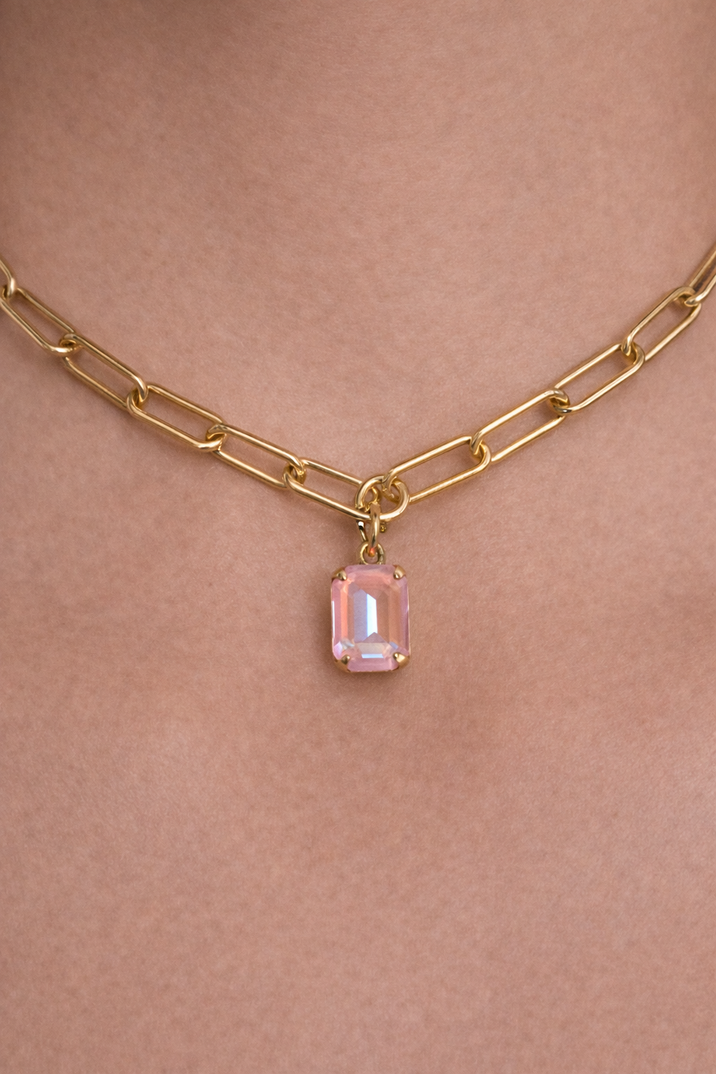 Sorrelli Nia Emerald Pendant Necklaces - Light Rose Delight — Accents Boutique, Marble Falls TX