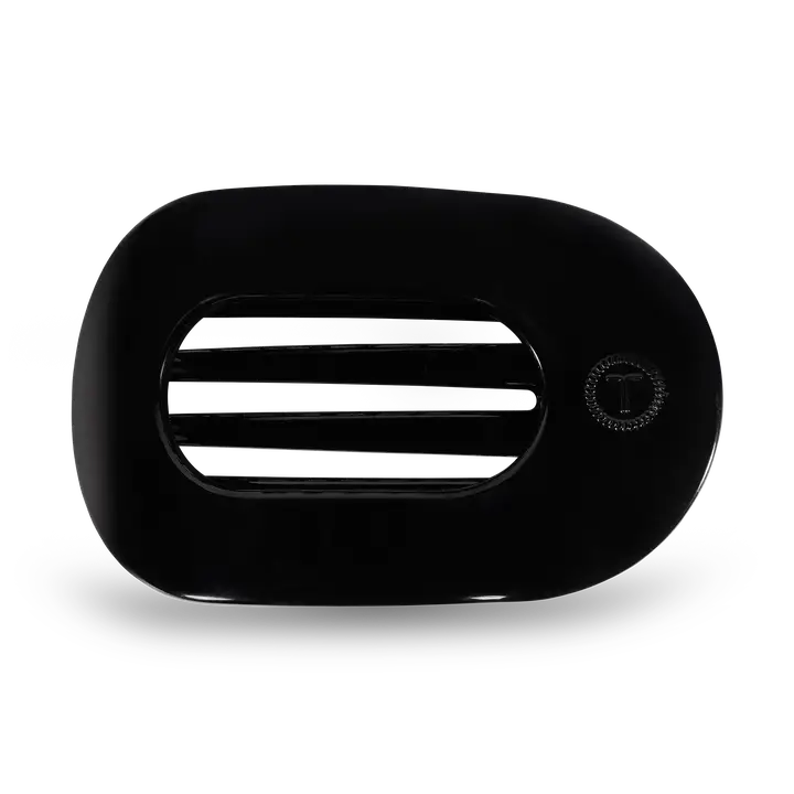 Round Flat Hair Clip | Med. | Jet Black