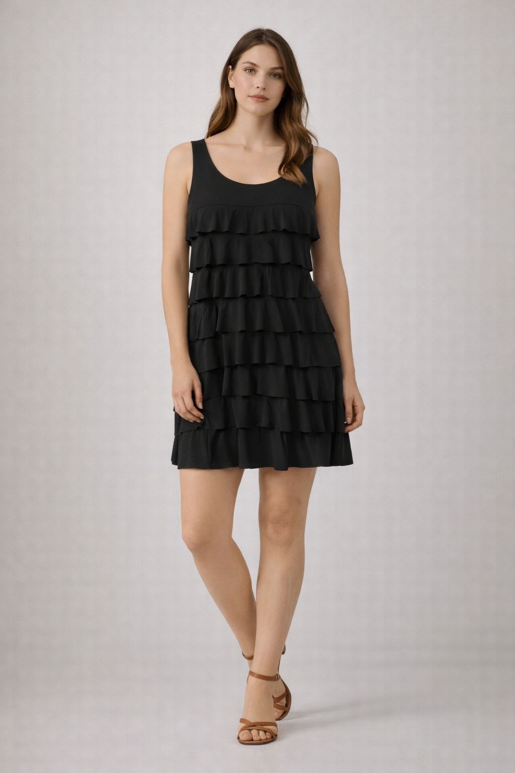 Isle Black Cha Cha Sleeveless Short Dress