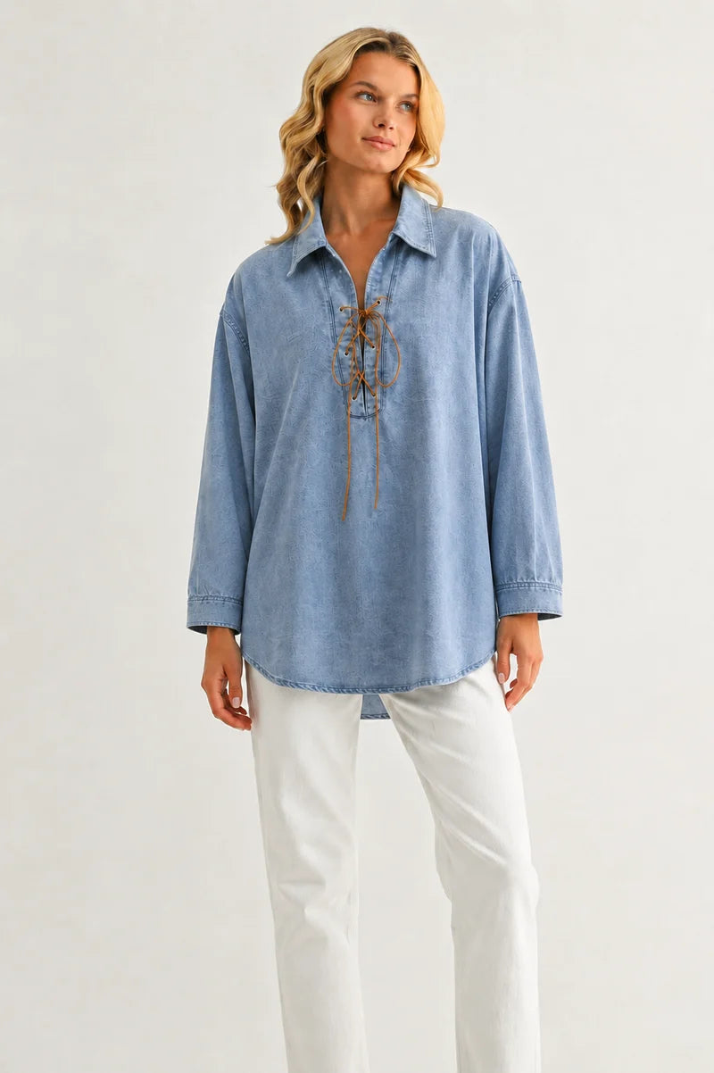 Dakota Tencel Denim Top