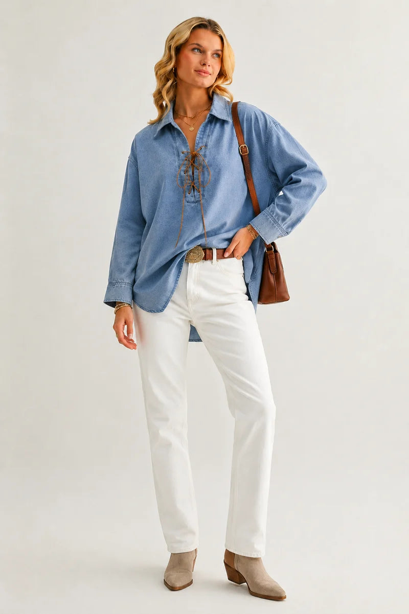 Dakota Tencel Denim Top