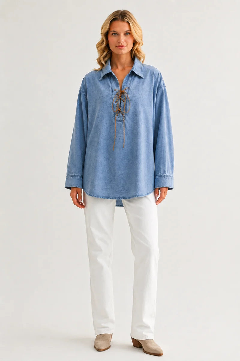 Dakota Tencel Denim Top