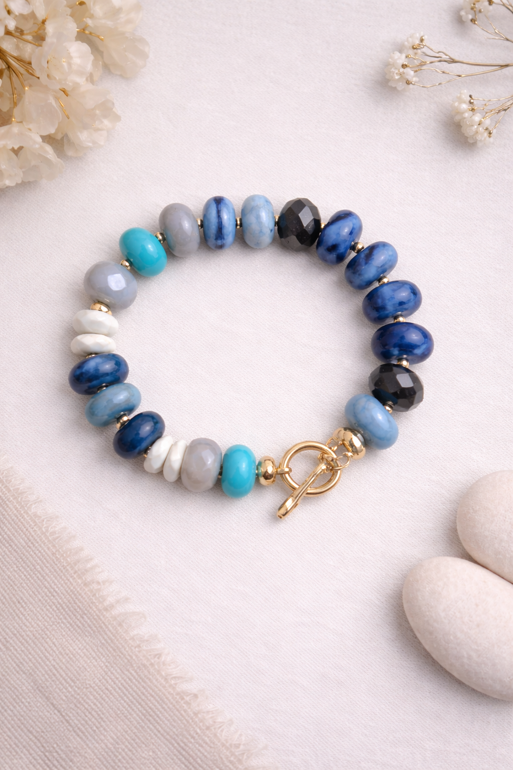 Stretch Toggle Beaded Bracelet