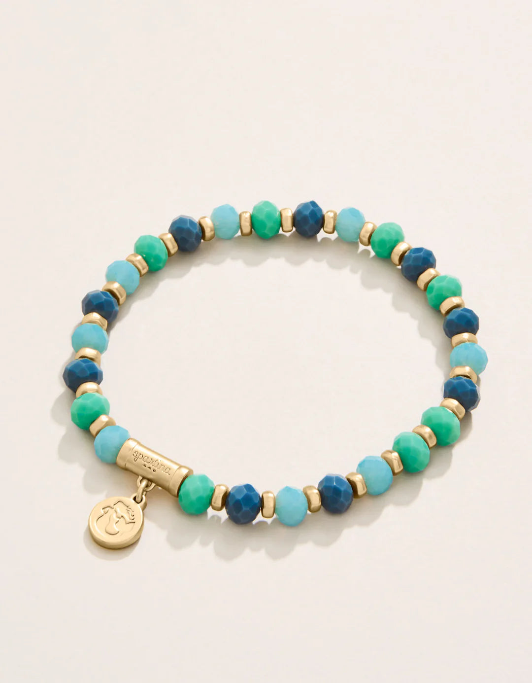 Spartina Stretch Bracelet 6mm Tropical Blue/Green
