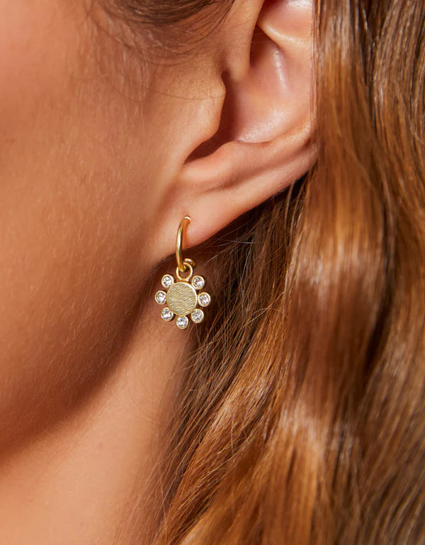 Spartina Whirly Drop Hoop Earrings