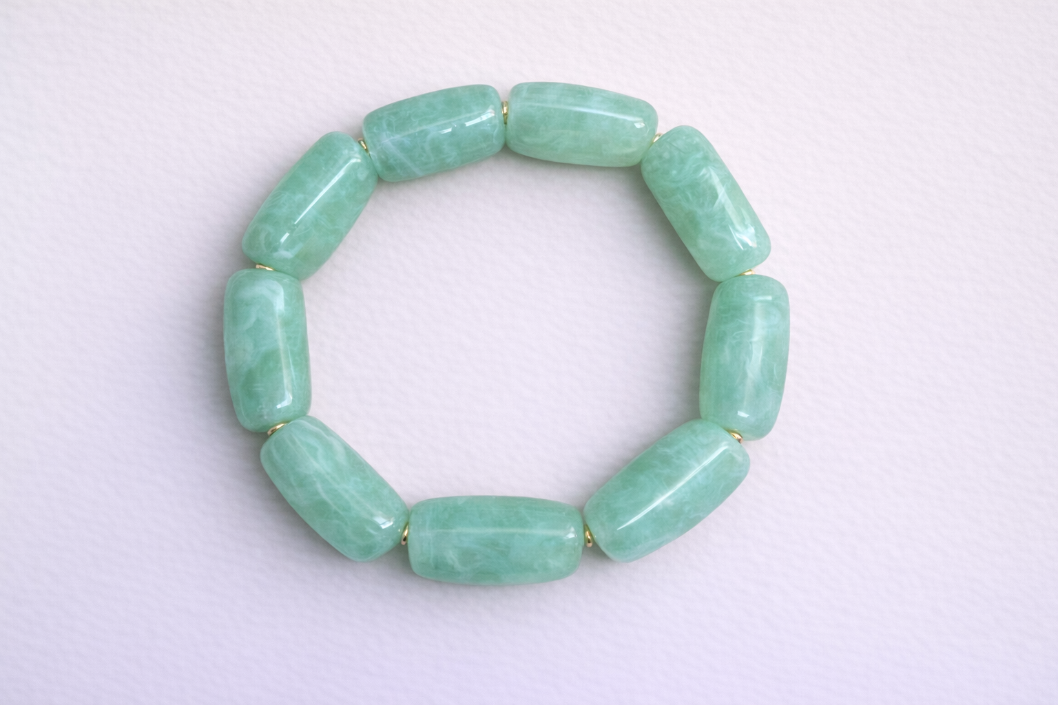 Beaded Resin Stretch Bracelets