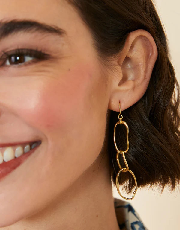Spartina River Club Earrings Gold
