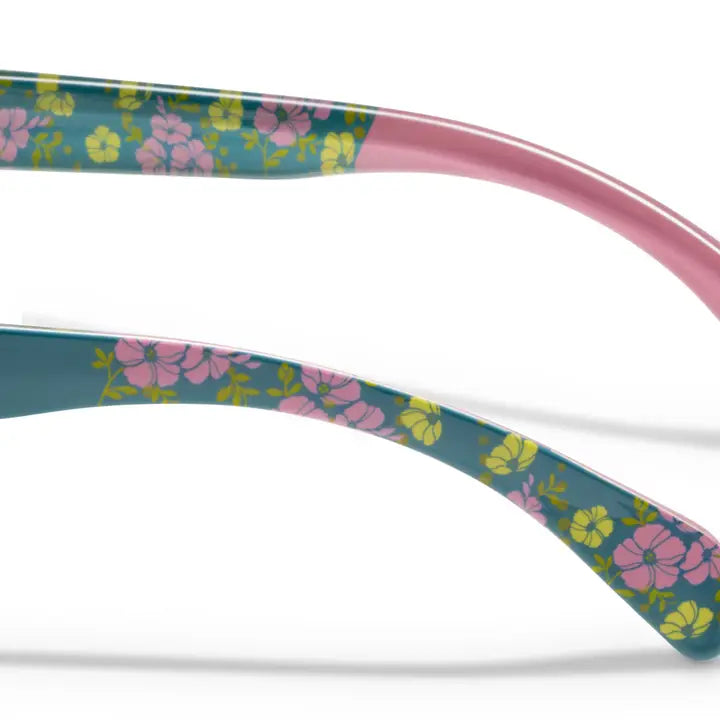 Peepers Bee Blue Light Glasses - Teal/Floral