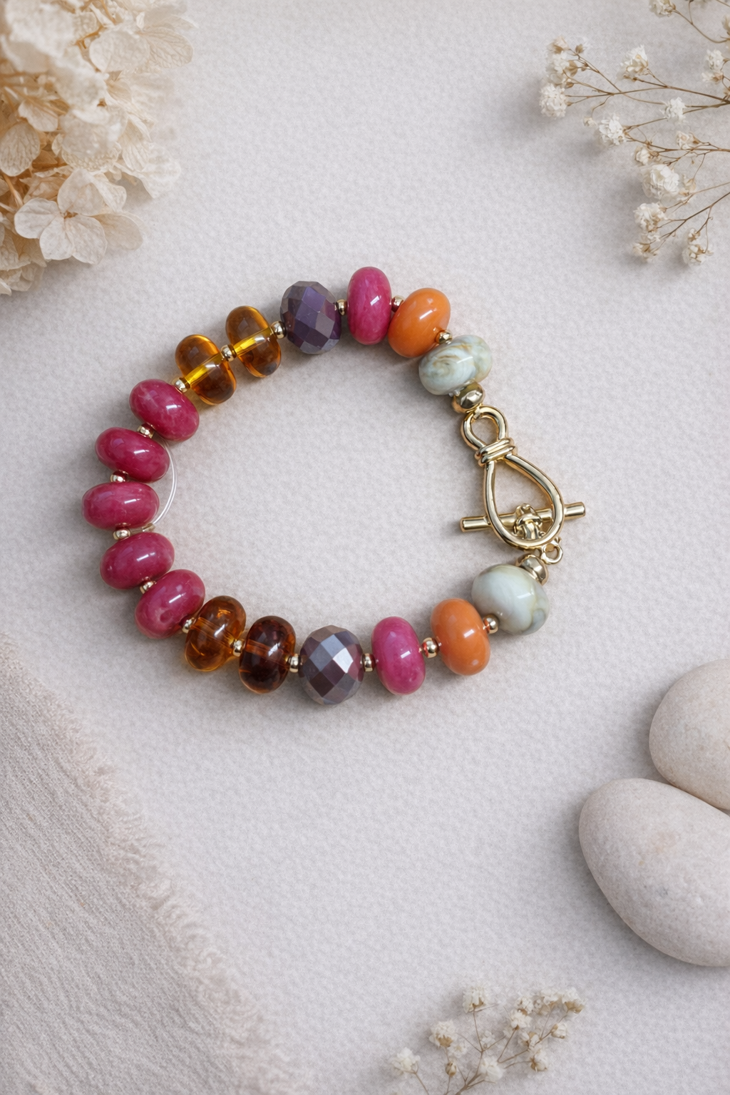 Stretch Toggle Beaded Bracelet
