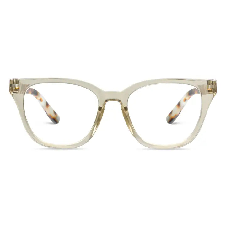 Peepers Lenora Blue Light Glasses - Fog/Chai Tortoise