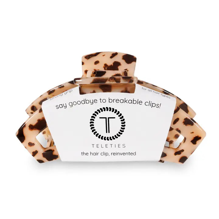 Open Hair Clip | Large | Blonde Tortoise