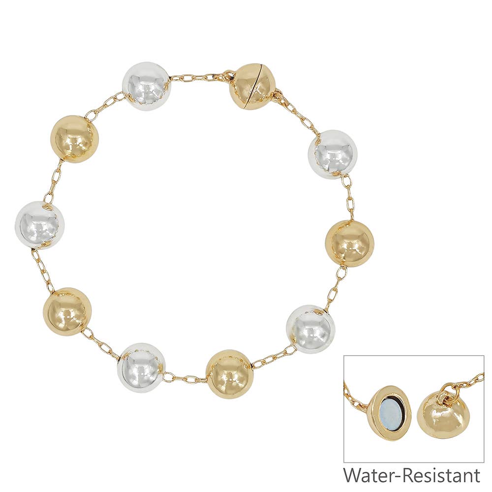 Magnetic Clasp Ball Chain Bracelet