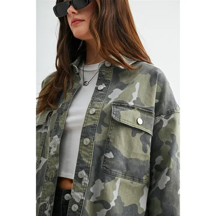 Camouflage Shacket
