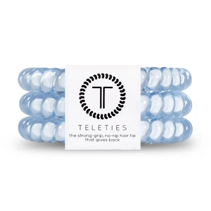 Spiral Hair Coils | Small | Washed Denim Hair Ties