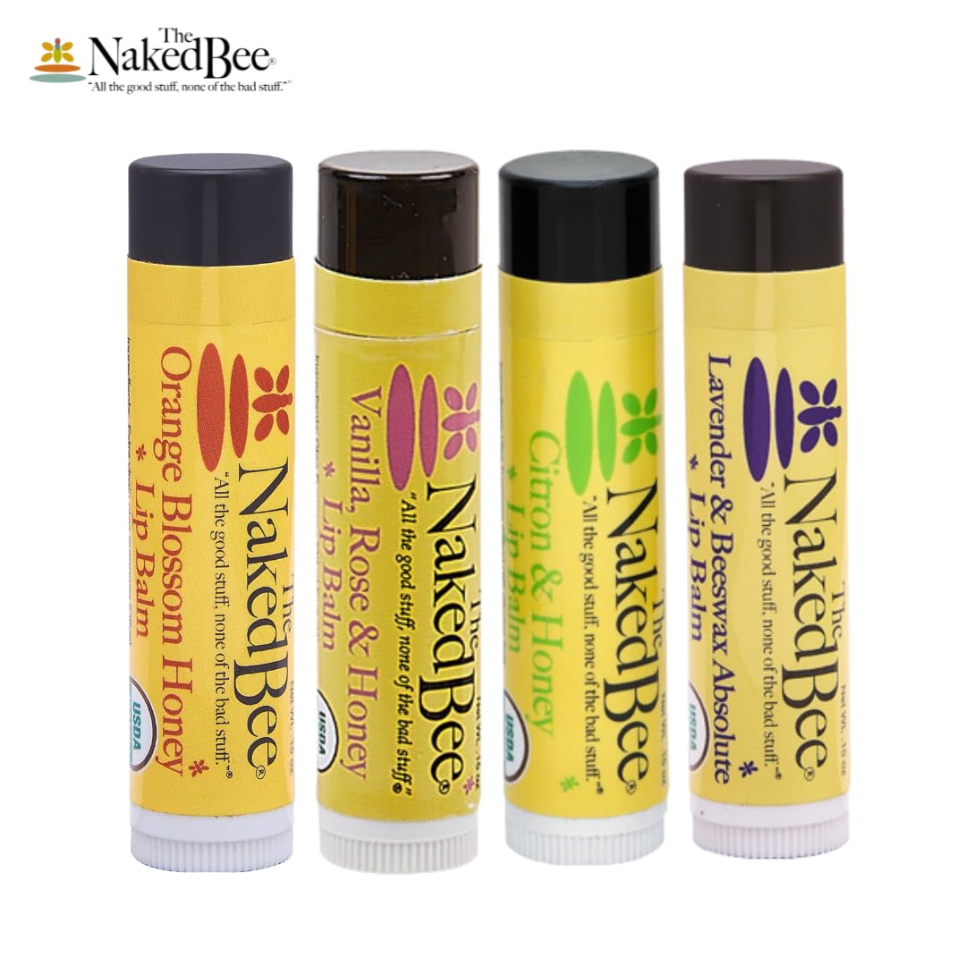 Naked Bee Lip Balm in Orange Blossom Honey 0.15 oz