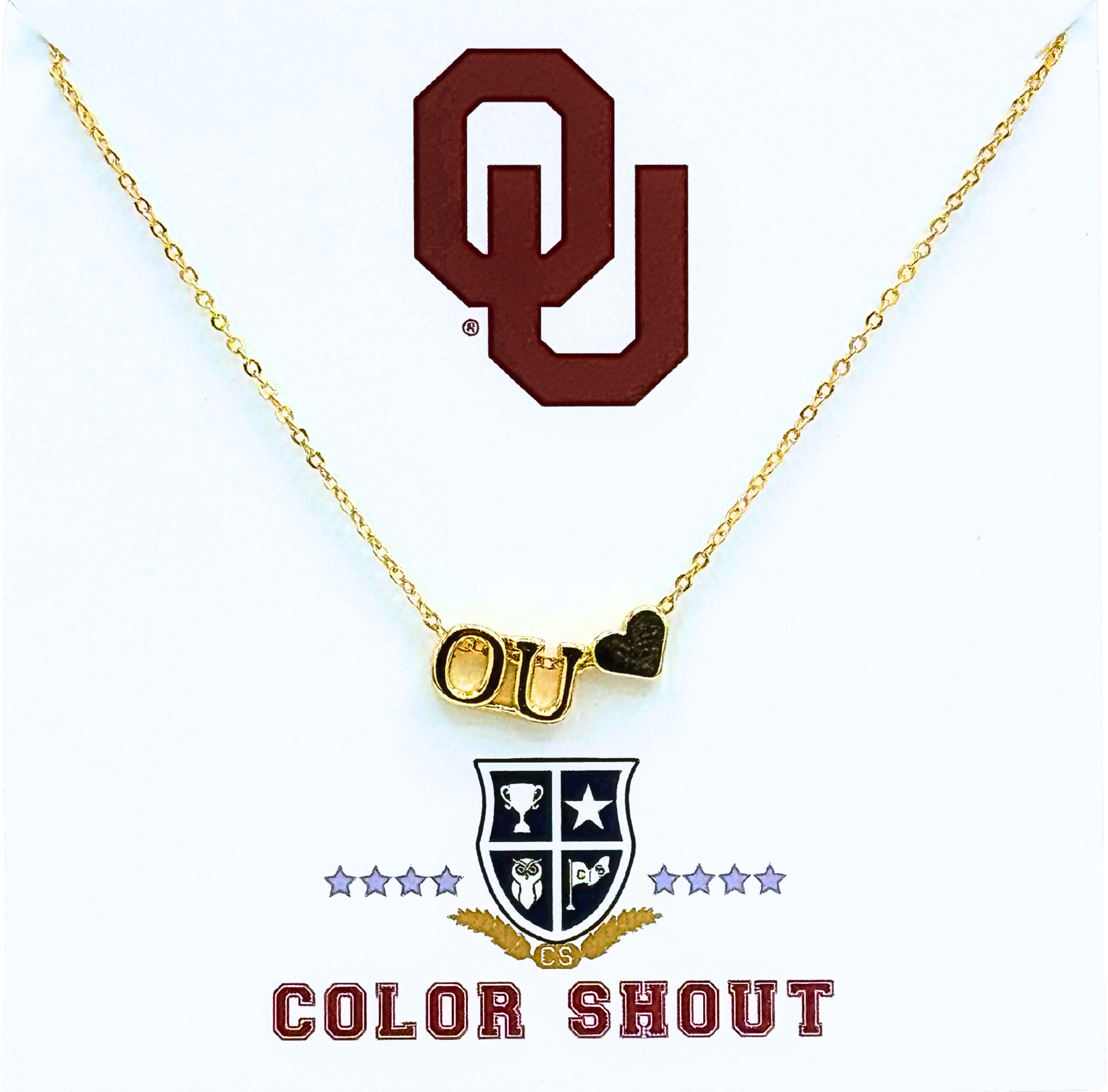 OU Heart Necklace