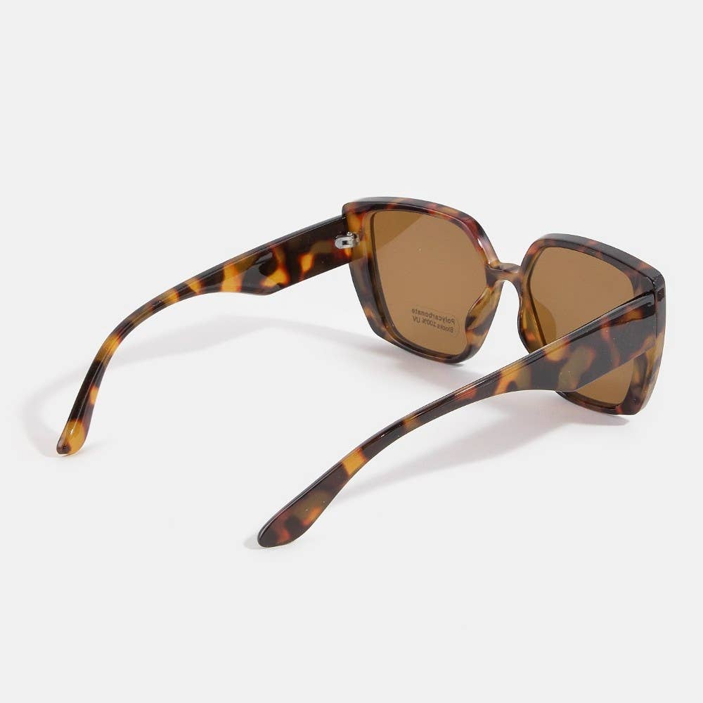 Oversized Cross-Bridge Sunglasses