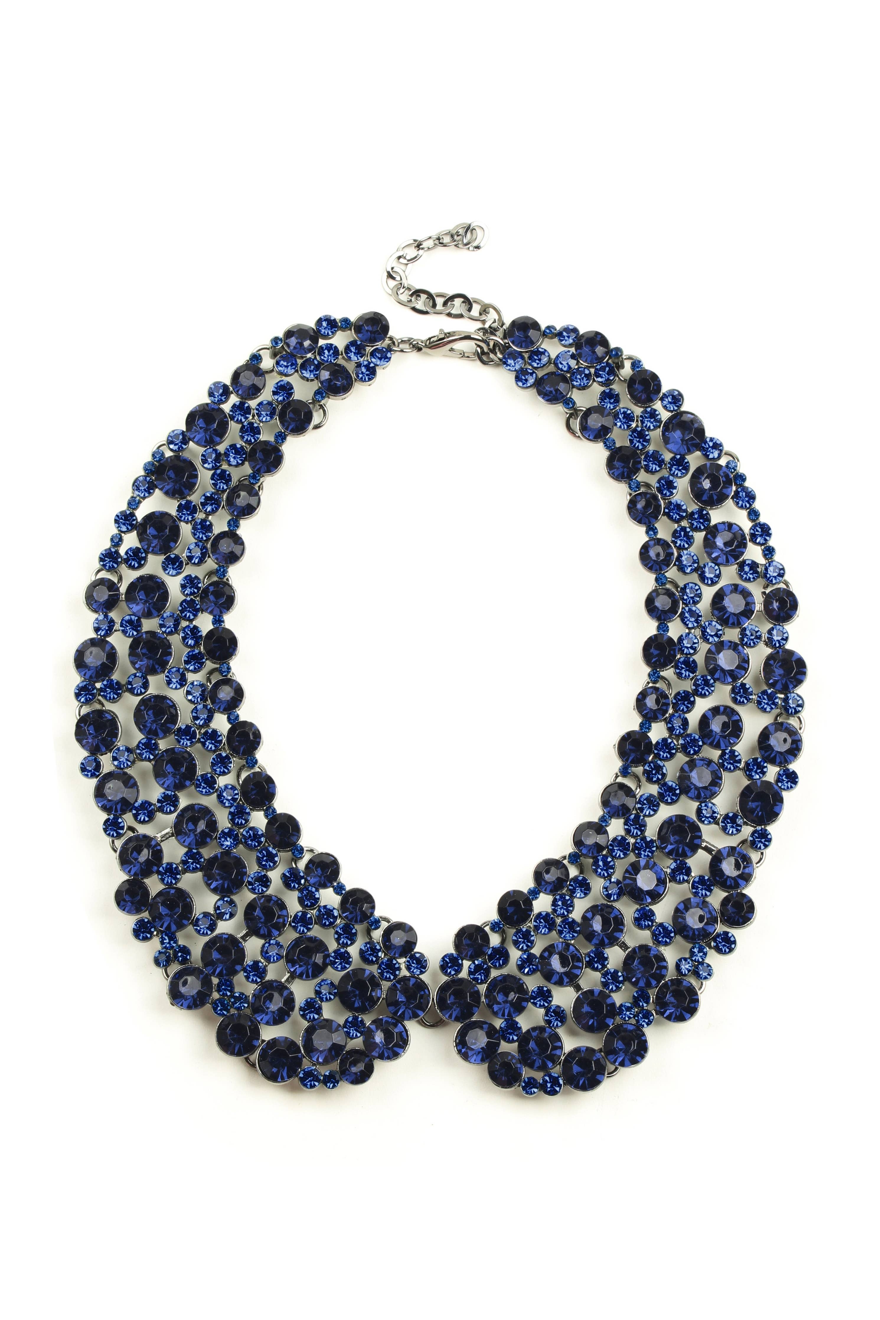 Diana Statement Necklace - Dark Blue