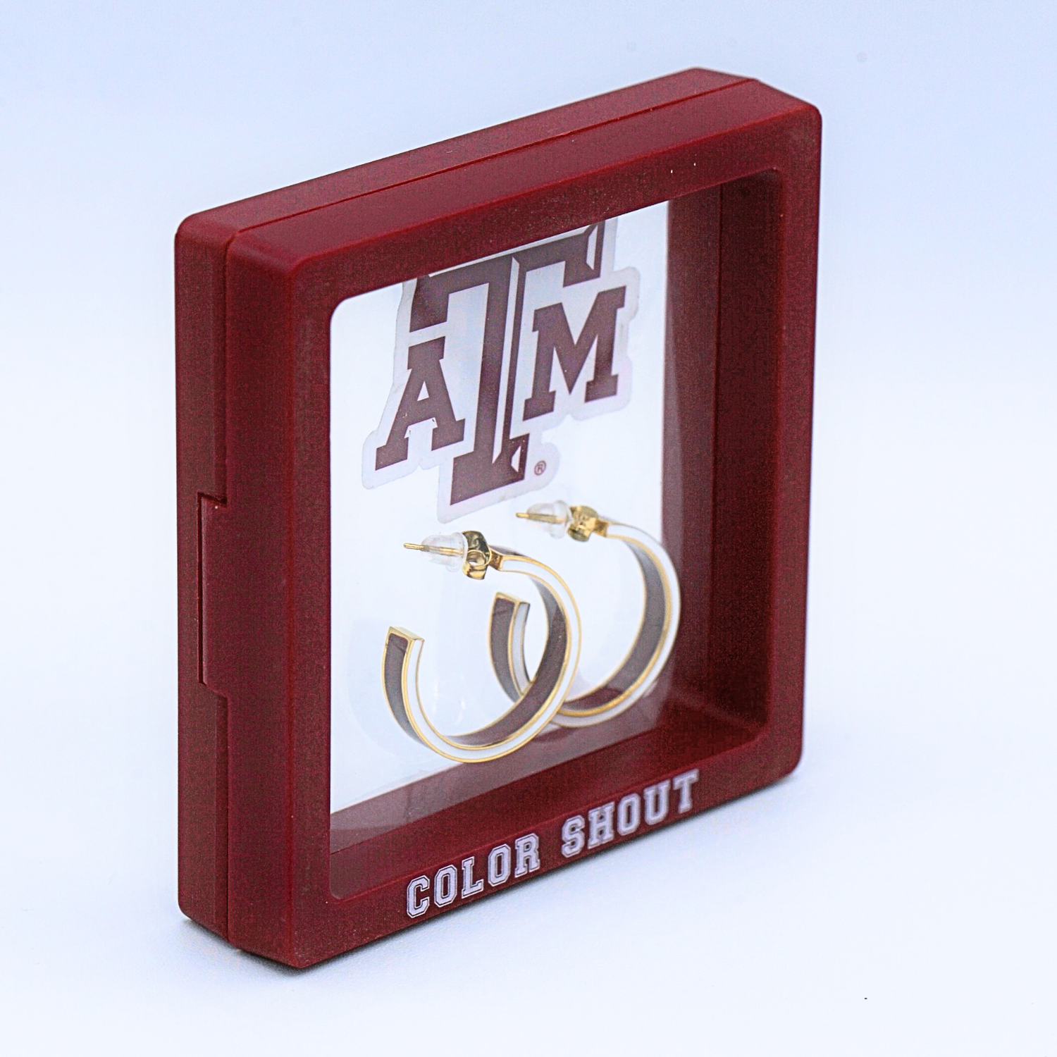 Texas A&M University 50/50 Enamel Gameday Hoops