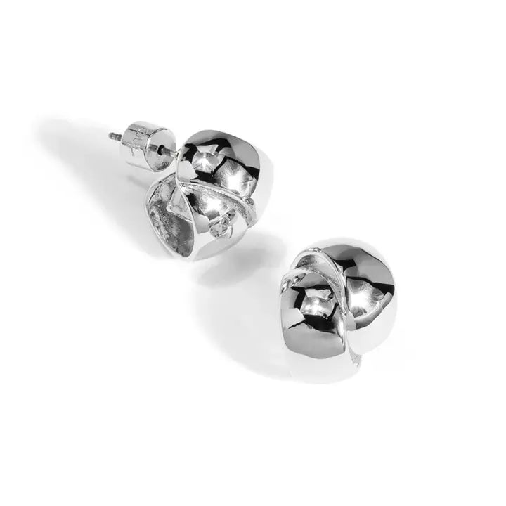 Sculpted Knot Hoop Earring