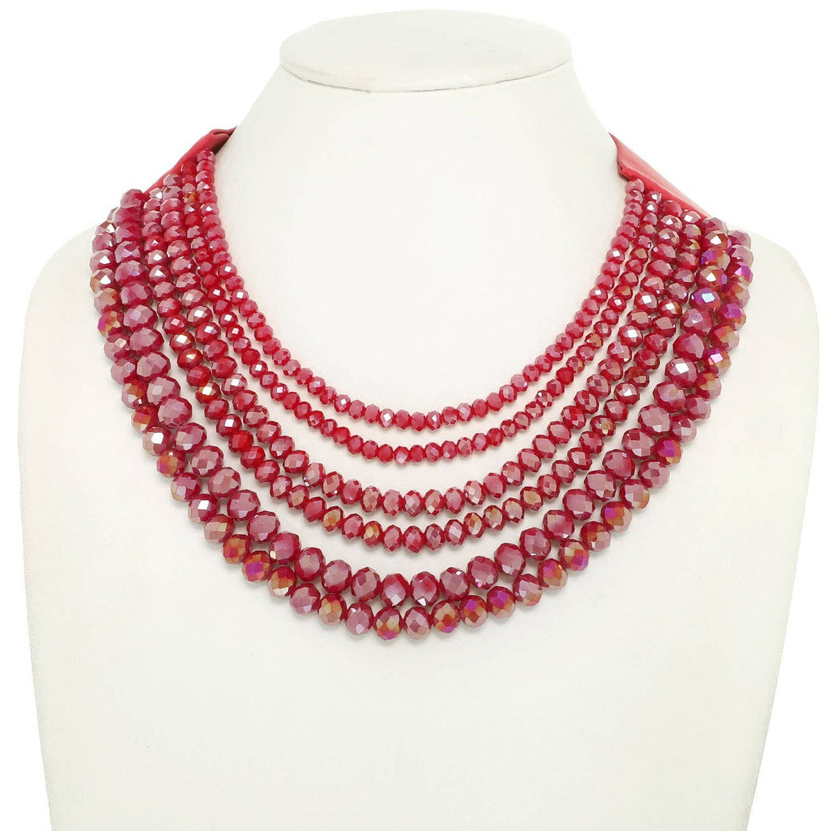 Faceted Beaded Layered Necklace