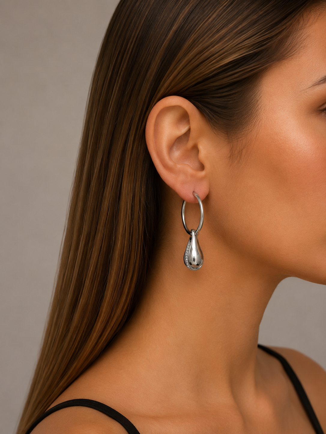 Silver Hoop Earrings