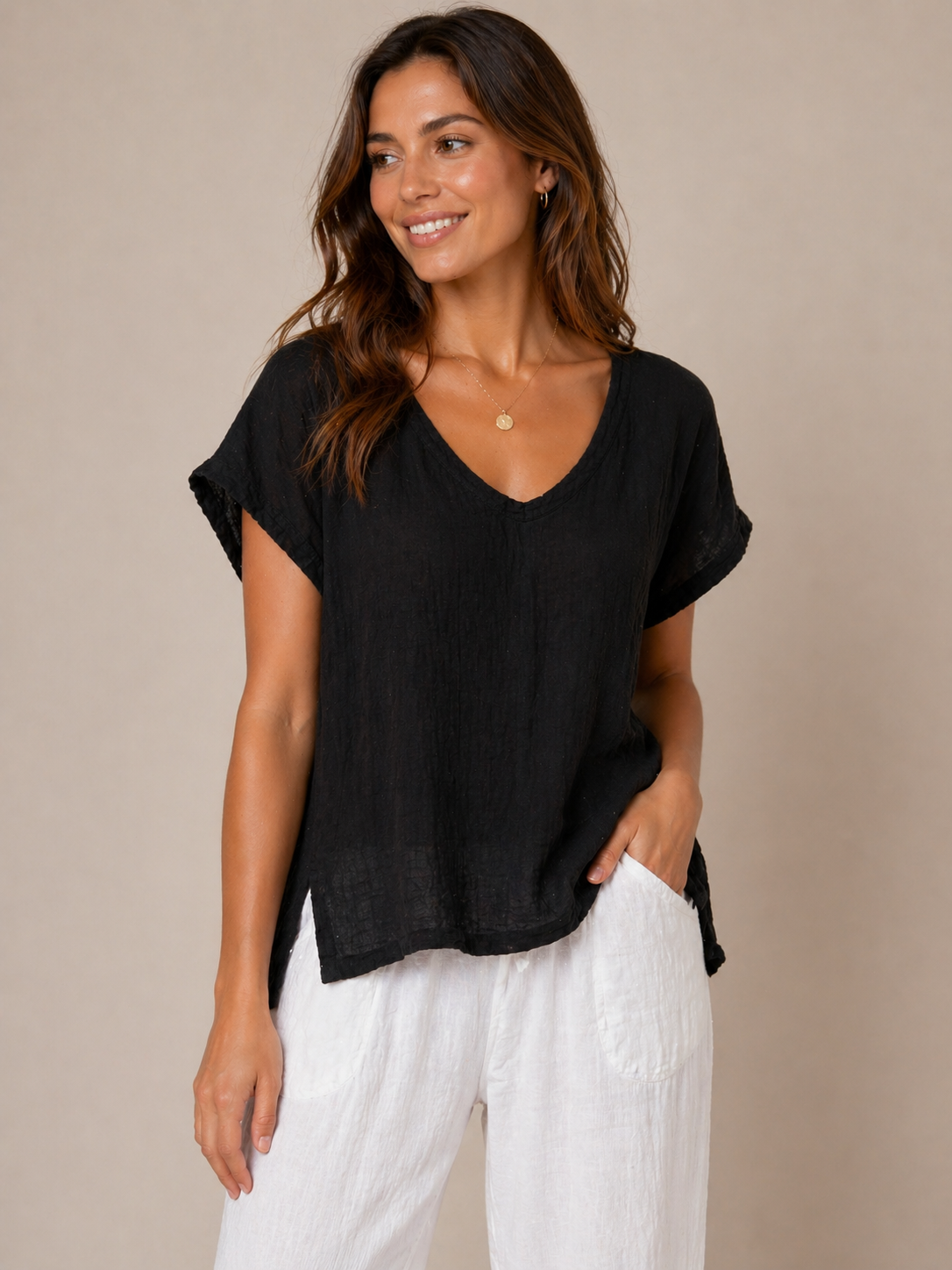 Oh My Gauze Flipper Gauze Top
